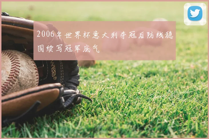 2006年世界杯意大利夺冠后防线稳固续写冠军底气